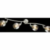Spot de plafond Globo ROMAN LED Nickel mat, 4 lumières