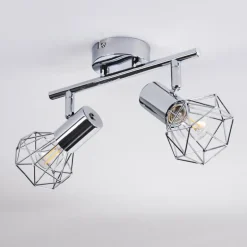 Spot de plafond Globo Xara Chrome, 2 lumières