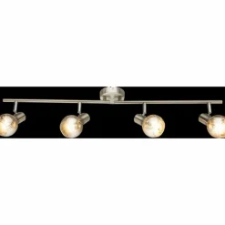 Spot de plafond Globo ZACATE Nickel mat, 4 lumières