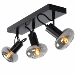 Spot de plafond Lucide MADEE Noir, 3 lumières