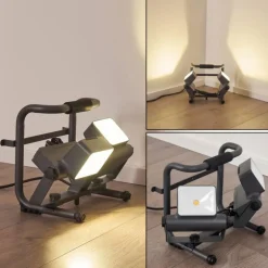 Spot d'extérieur Dyndved LED Gris, 2 lumières