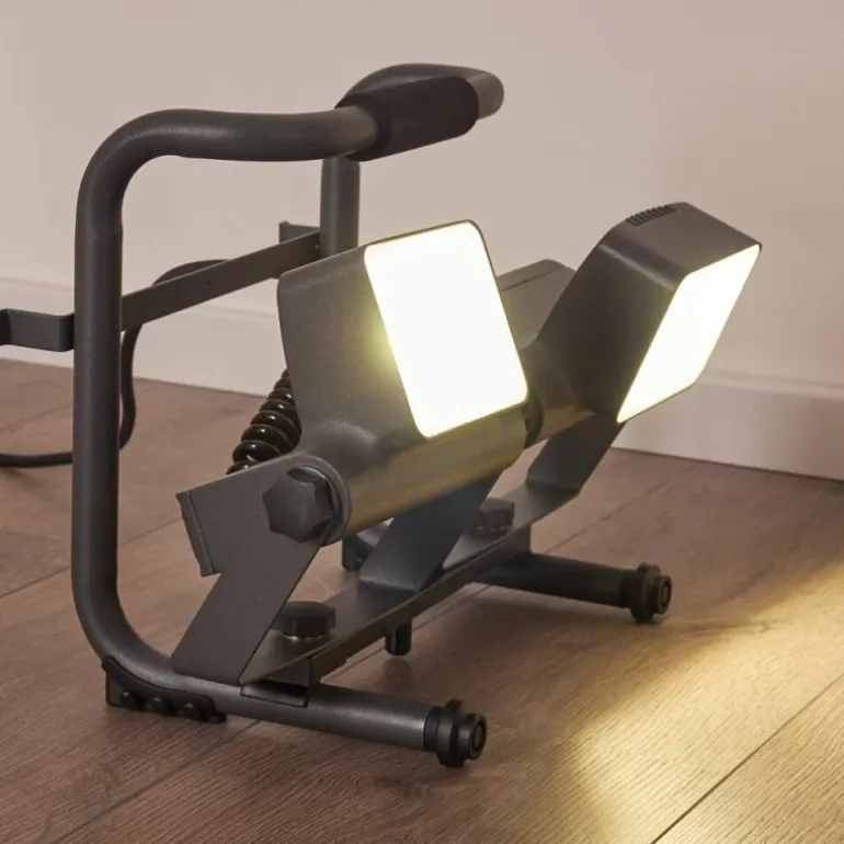 Spot d'extérieur Dyndved LED Gris, 2 lumières