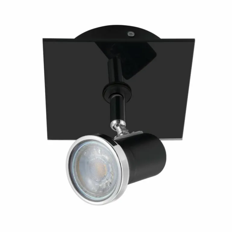 Spot Eglo TAMARA 1 LED Chrome, Noir, 1 lumière