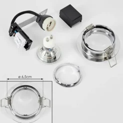 Spot encastrable Kerrouan LED Chrome, 1 lumière