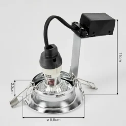 Spot encastrable Vibersviller LED Chrome, 1 lumière