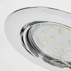 Spot encastrable Vibersviller LED Chrome, 1 lumière