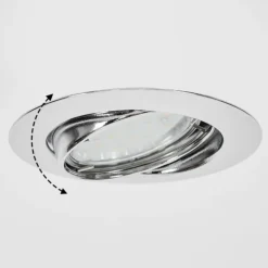 Spot encastrable Vibersviller LED Chrome, 1 lumière