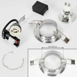 Spot encastrable Vibersviller LED Chrome, 1 lumière