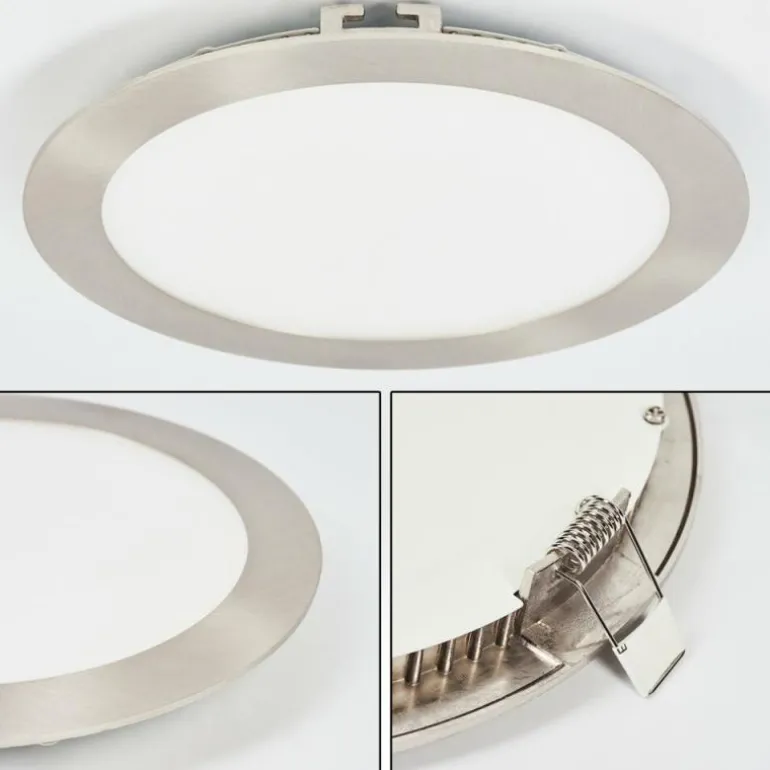 Spot encastrable Finsrud LED Nickel mat, 1 lumière