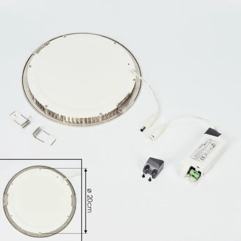 Spot encastrable Finsrud LED Nickel mat, 1 lumière