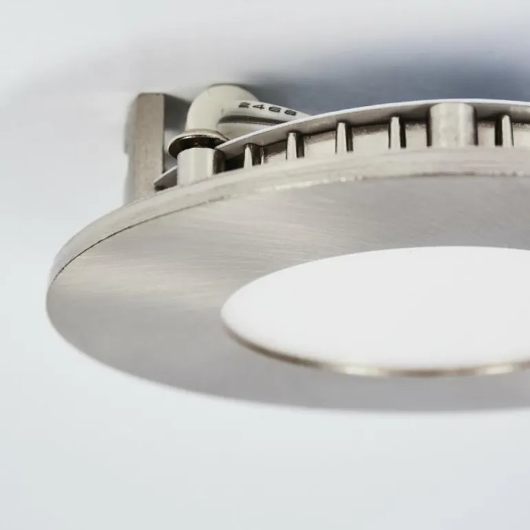 Spot encastrable Finsrud LED Nickel mat, 1 lumière