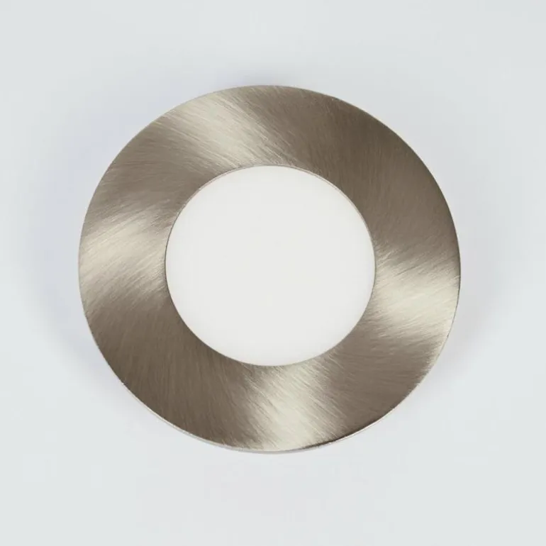 Spot encastrable Finsrud LED Nickel mat, 1 lumière