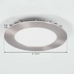 Spot encastrable Finsrud LED Nickel mat, 1 lumière