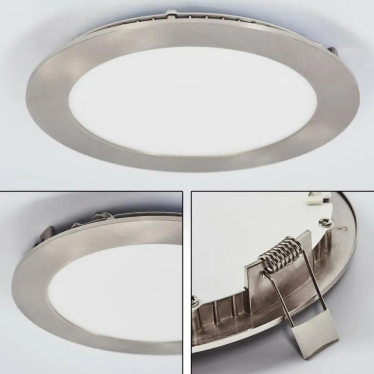 Spot encastrable Finsrud LED Nickel mat, 1 lumière