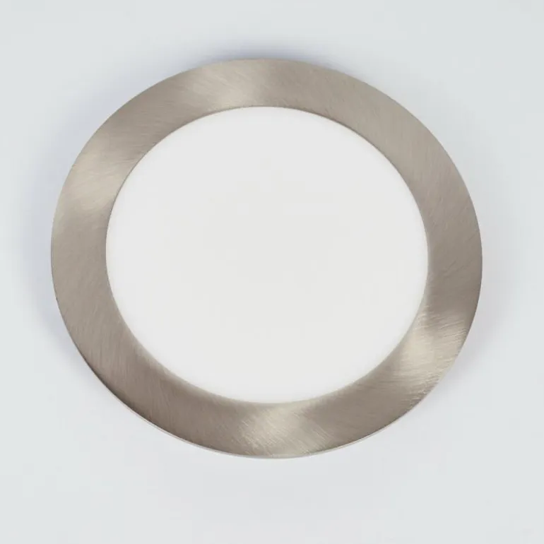 Spot encastrable Finsrud LED Nickel mat, 1 lumière