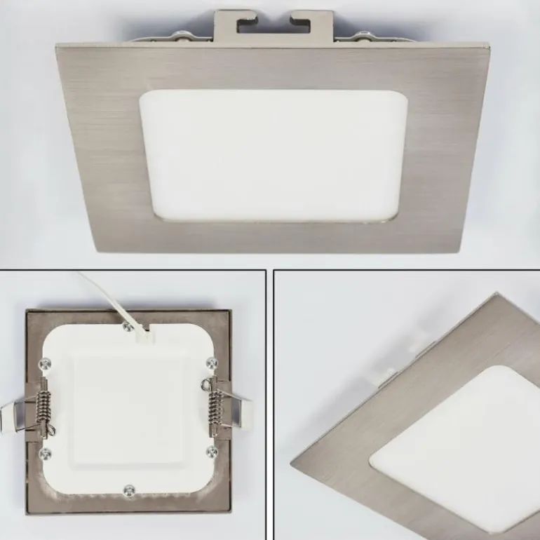 Spot encastrable Finsrud LED Nickel mat, 1 lumière
