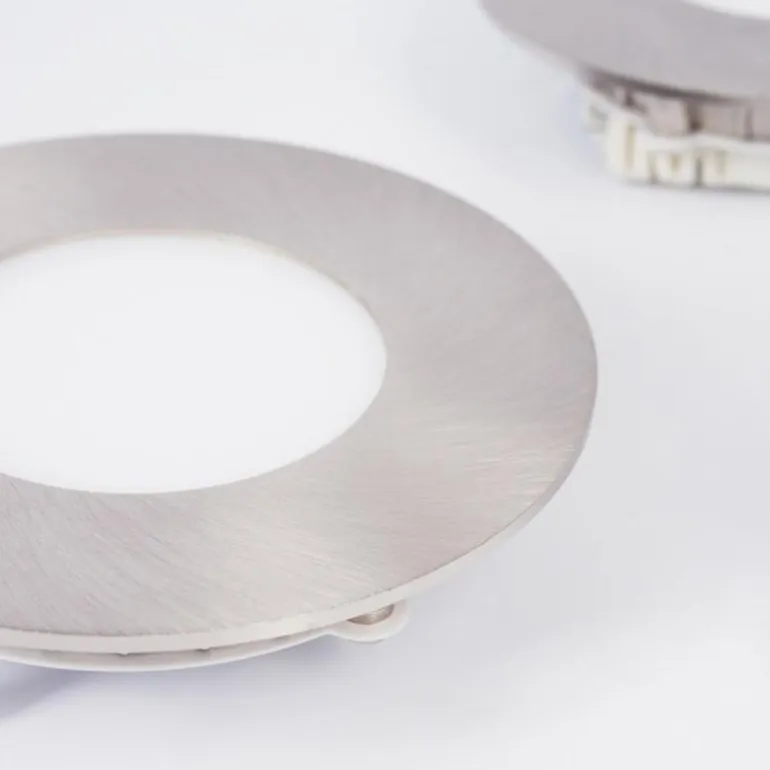 Spot encastrable Finsrud LED Nickel mat, 1 lumière