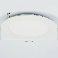 Spot encastrable Finsrud LED Blanc, 1 lumière