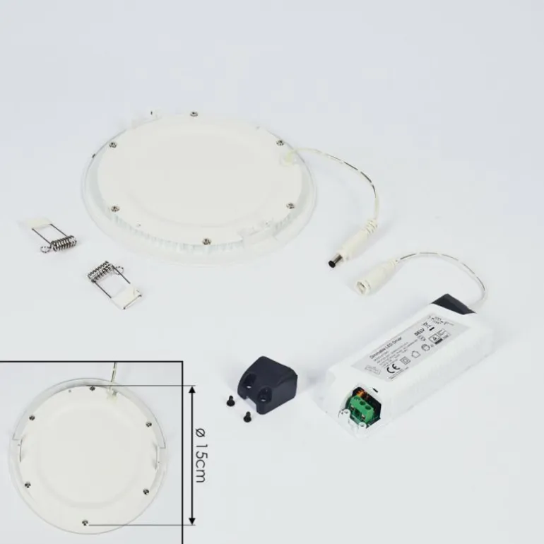 Spot encastrable Finsrud LED Blanc, 1 lumière