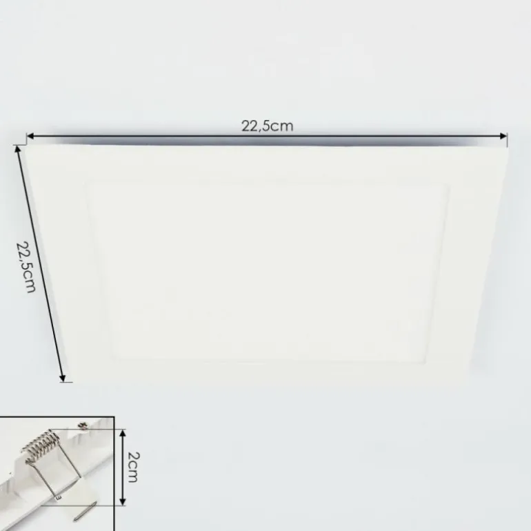 Spot encastrable Finsrud LED Blanc, 1 lumière