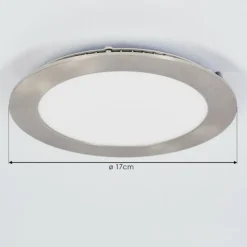 Spot encastrable Finsrud LED Nickel mat, 1 lumière, Télécommandes, Changeur de couleurs
