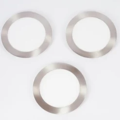 Spot encastrable Finsrud LED Nickel mat, 1 lumière, Télécommandes, Changeur de couleurs