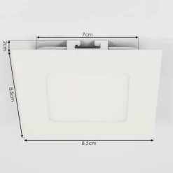 Spot encastrable Finsrud LED Blanc, 1 lumière