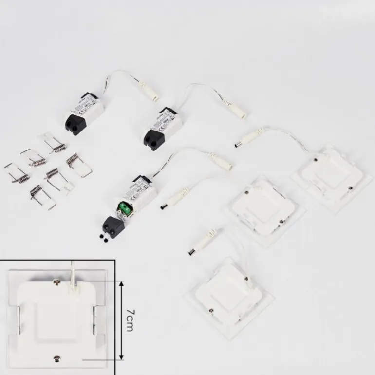 Spot encastrable Finsrud LED Blanc, 1 lumière