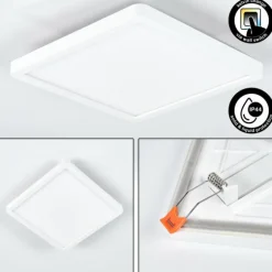 Spot encastrable Pawcatuck LED Blanc, 1 lumière