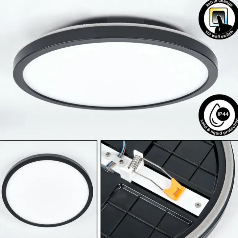 Spot encastrable Pawcatuck LED Noir, Blanc, 1 lumière