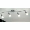 Spot Globo CATHY Acier inoxydable, Nickel mat, 4 lumières
