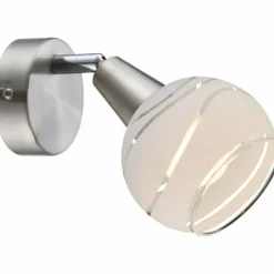 Spot Globo ELLIOTT Nickel mat, 1 lumière