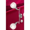 Spot Globo ELLIOTT Nickel mat, 2 lumières