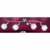 Spot Globo ELLIOTT Nickel mat, 4 lumières