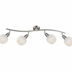 Spot Globo ELLIOTT Nickel mat, 4 lumières