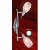 Spot Globo FLORITA Chrome, Nickel mat, 2 lumières