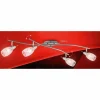 Spot Globo FLORITA Chrome, Nickel mat, 4 lumières