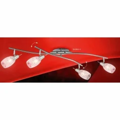 Spot Globo FLORITA Chrome, Nickel mat, 4 lumières
