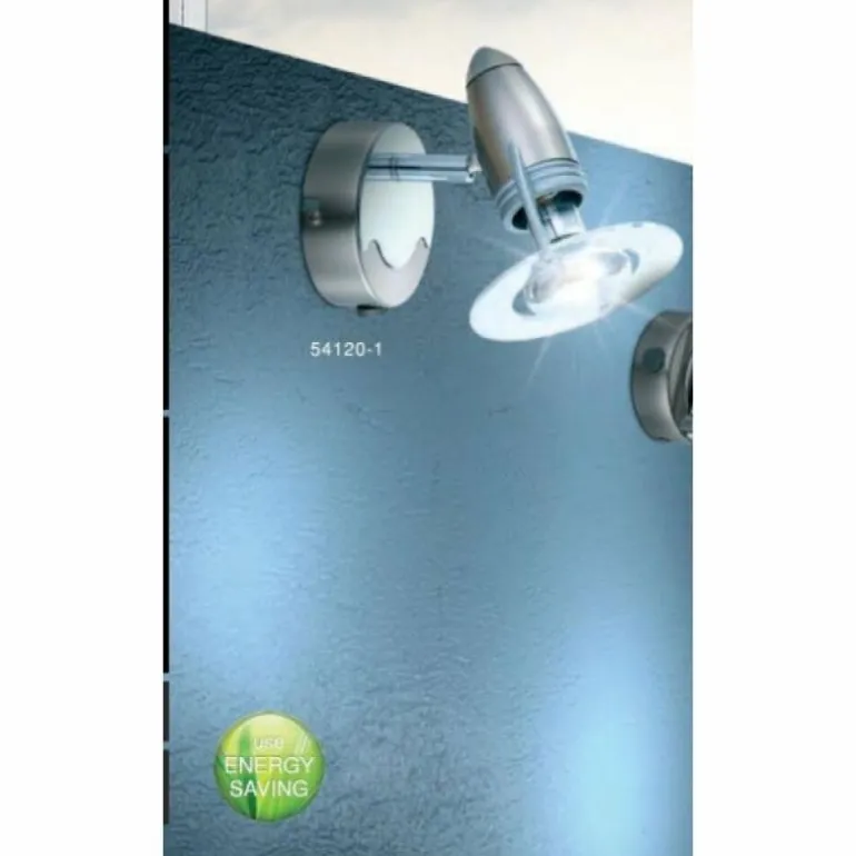 Spot Globo FRANCES I Chrome, Acier inoxydable, Nickel mat, 1 lumière