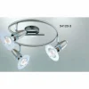 Spot Globo FRANCES I Chrome, Acier inoxydable, Nickel mat, 3 lumières