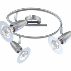 Spot Globo FRANCES I Chrome, Acier inoxydable, Nickel mat, 3 lumières