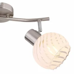 Spot Globo WILLY Nickel mat, 2 lumières