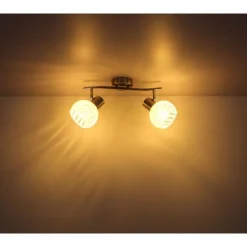 Spot Globo WILLY Nickel mat, 2 lumières