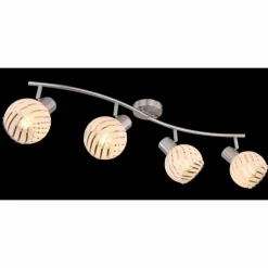 Spot Globo WILLY Nickel mat, 4 lumières