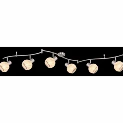 Spot Globo WILLY Nickel mat, 6 lumières