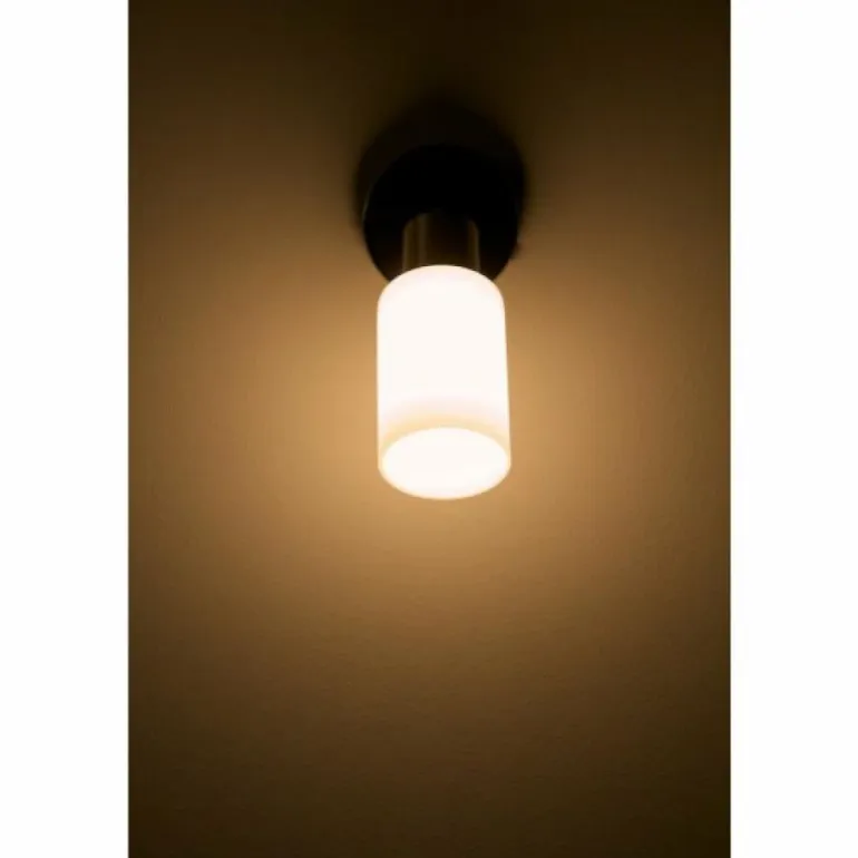 Spot mural Reality Acier inoxydable, Blanc, 1 lumière