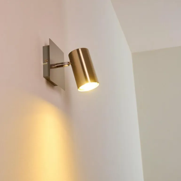 Spot mural Zuoz Nickel mat, 1 lumière