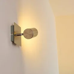 Spot mural Zuoz Nickel mat, 1 lumière