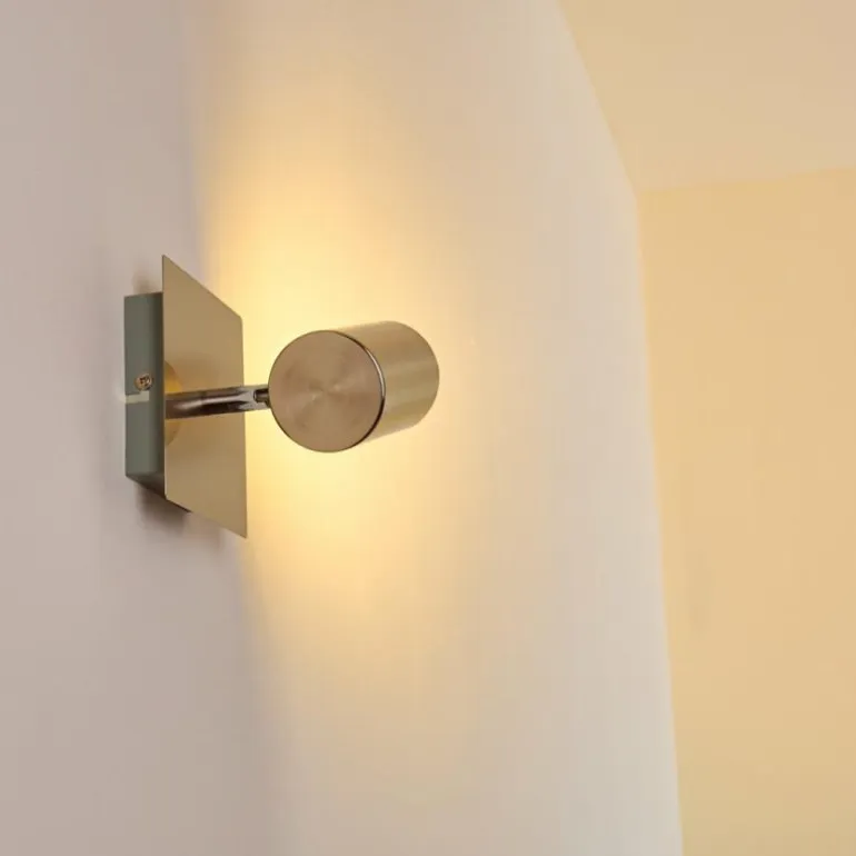 Spot mural Zuoz Nickel mat, 1 lumière