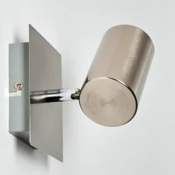 Spot mural Zuoz Nickel mat, 1 lumière